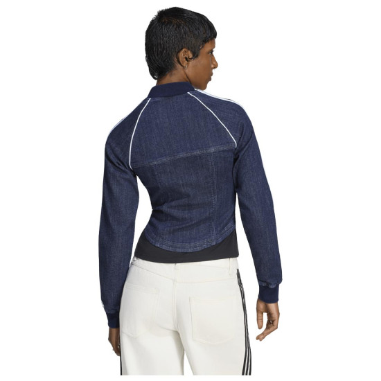 Adidas Γυναικεία ζακέτα Superstar Denim Corset Track Top